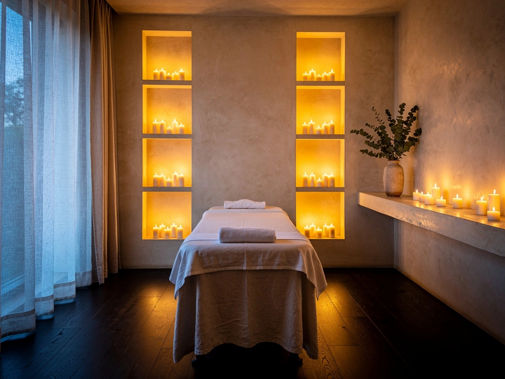 The treatment room at Massage the 615